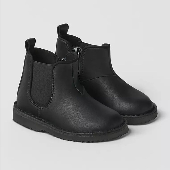 NWT Zara Kids Leather Boots - Picture 2 of 11